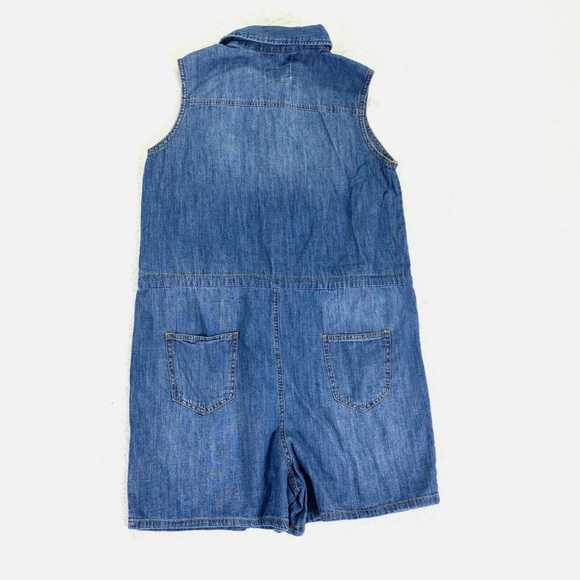 Universal Thread Blue Denim Romper - Picture 3 of 7